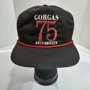 Vintage Rare Embroidered Rope Gorgas 75 1917-1992 Anniversary Mens Snapback Cap
